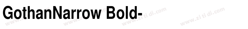 GothanNarrow Bold字体转换